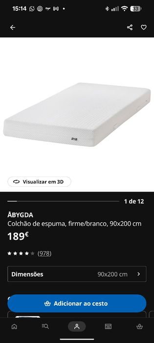 Beliche Ikea Pinho (kit com 2 colchões) Como Novo