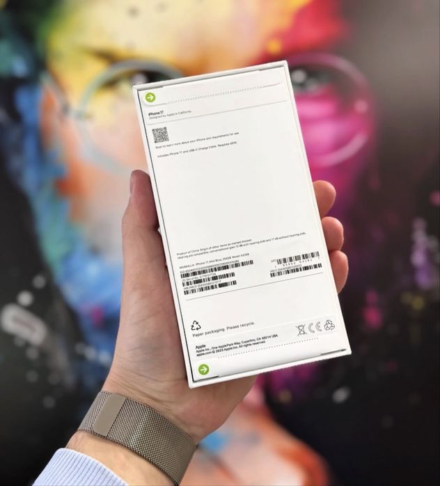 Новий iPhone 17 256GB Mist Blue NEVERLOCK