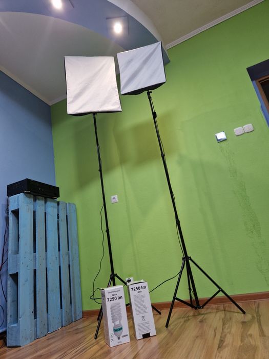 2 Softboxy / lampy fotograficzne / zamiast LED / oświetlenie studia