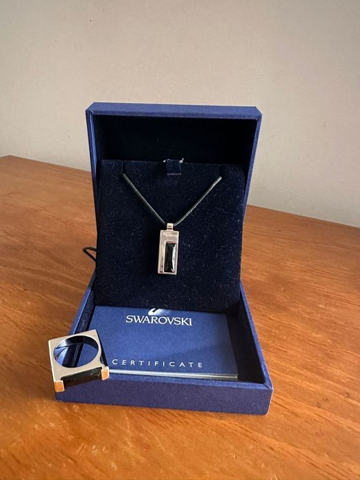 Conjunto colar e anel Swarovski