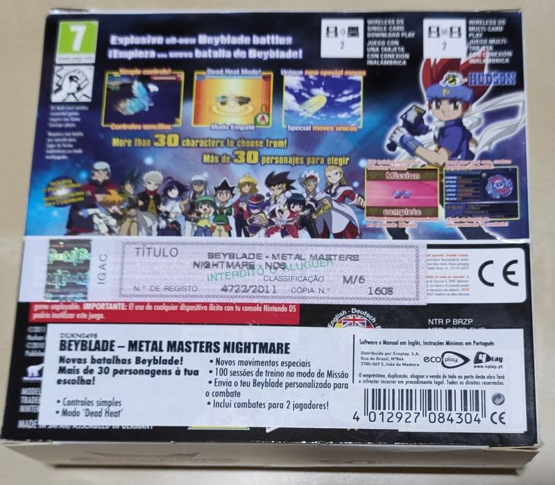 Nintendo DS - Jogo Beyblade