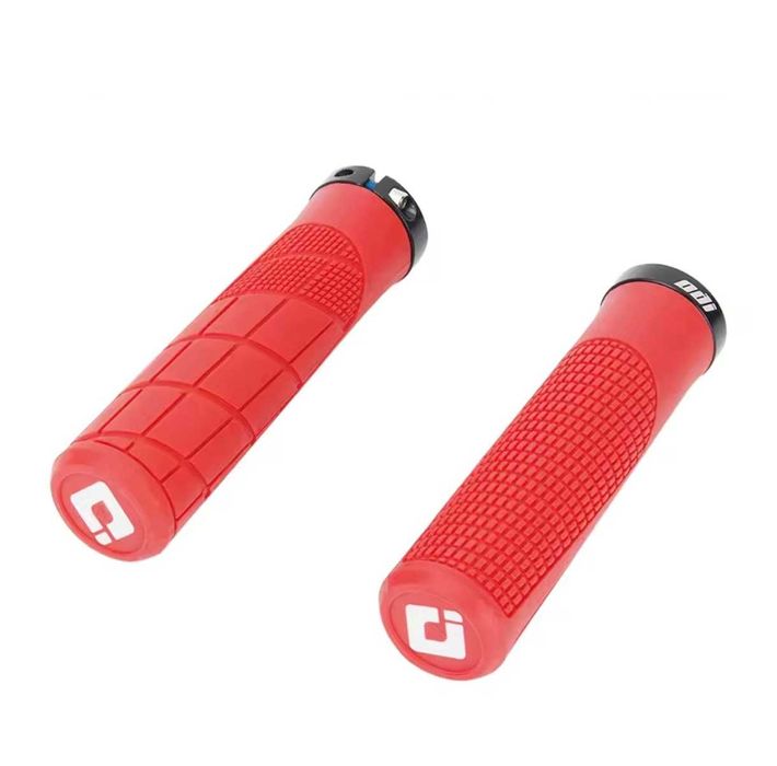 Gripy,uchwyty,rączki ODI RED,L+P,130/22,1xALU guma,rower,hulajnoga