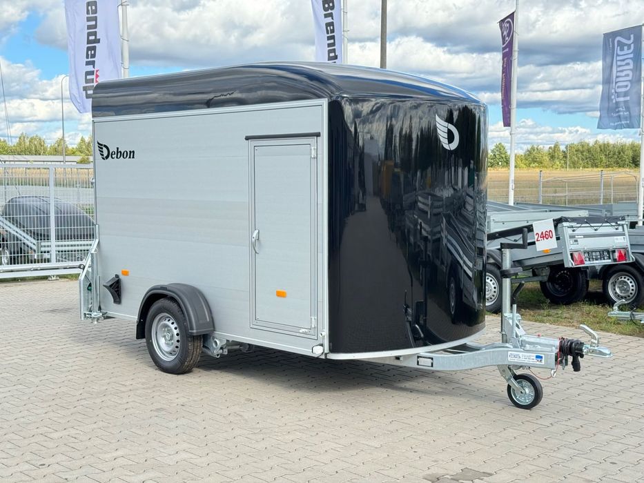 Debon C400 ALU + drzwi boczne | 315x164 cm | DMC 750 - 1300 kg  kolor czarny, ściany ALU, podłoga ALU