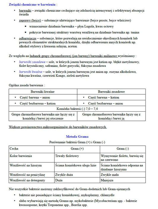 Notatki z MIKROBIOLOGIA na kierunku Biotechnologia