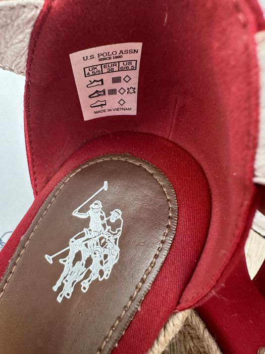 Босоніжки сандалі туфлі на танкетке U.S Polo Assn