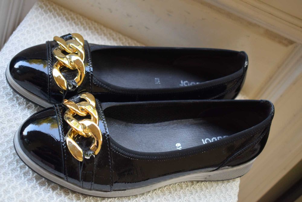 кожаные туфли балетки лодочки Gabor р. 6 1/2 р. 40