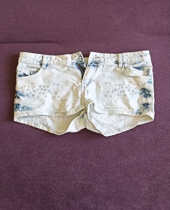 Szorty jeansowe białe