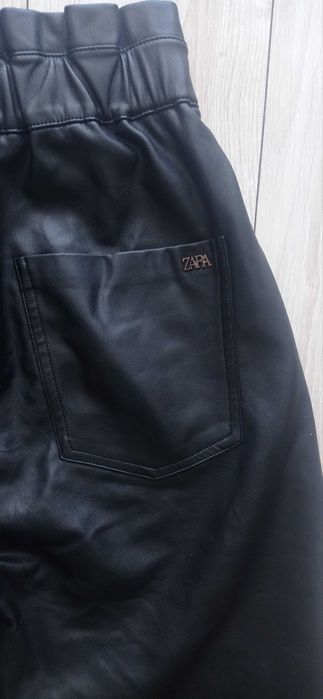 Zara spodnie imitacja skóry damskie