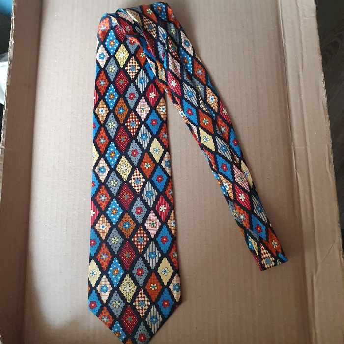 Krawat męski w kwiaty (k-5)OK