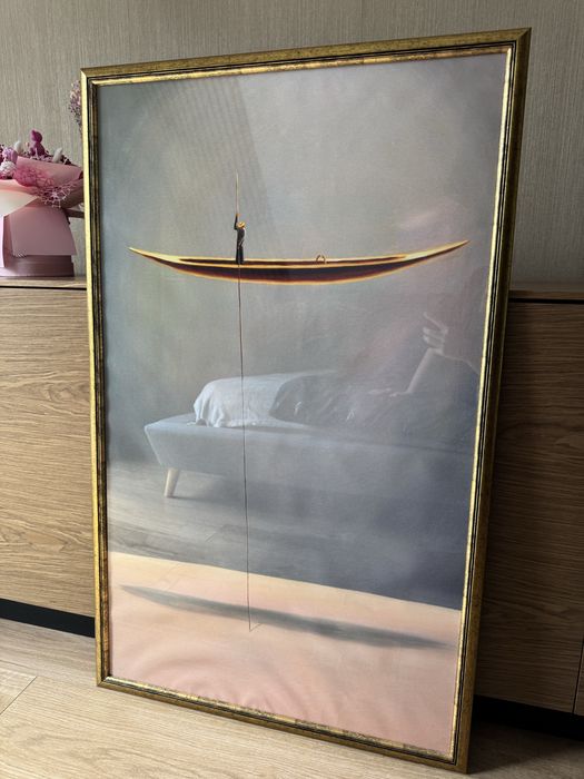 Piękny obraz w złotej ramie