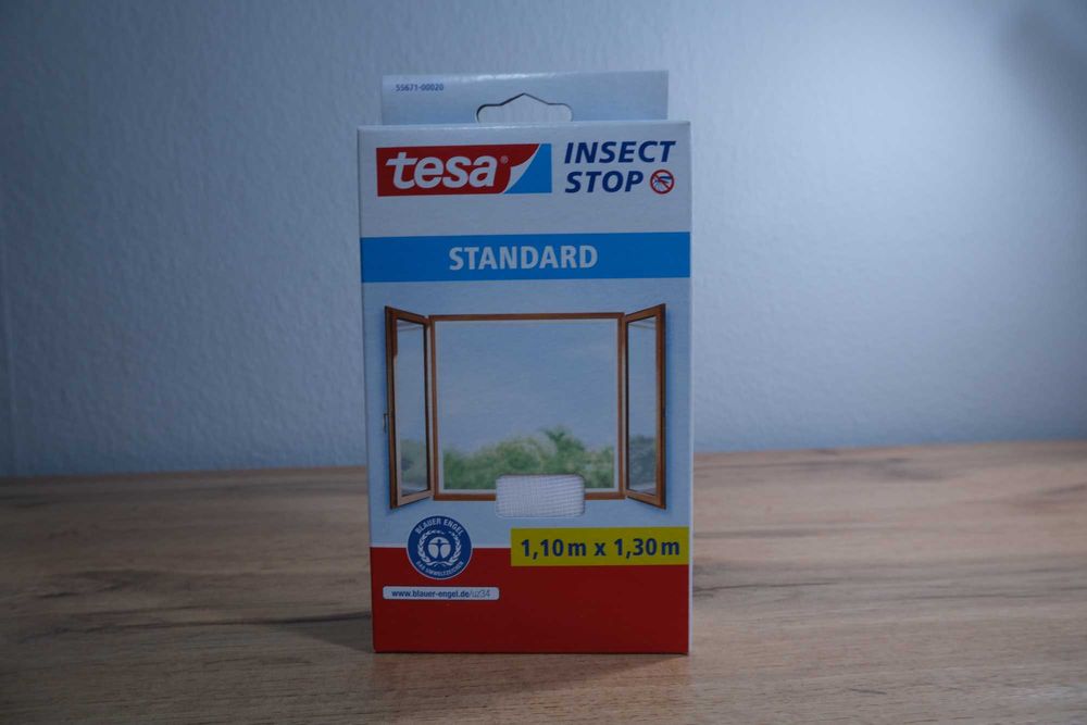 tesa Insect Stop STANDARD moskitiera do okien biała - 110 cm x 130 cm