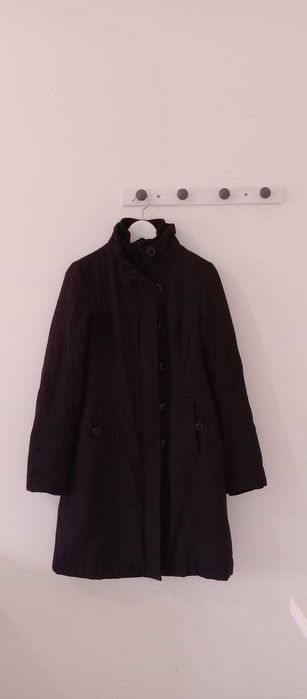 Casaco estilo parka comprida