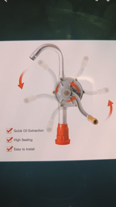 Pompa ręczna obrotowa do beczki oleju