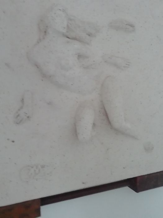 Quadro com escultura