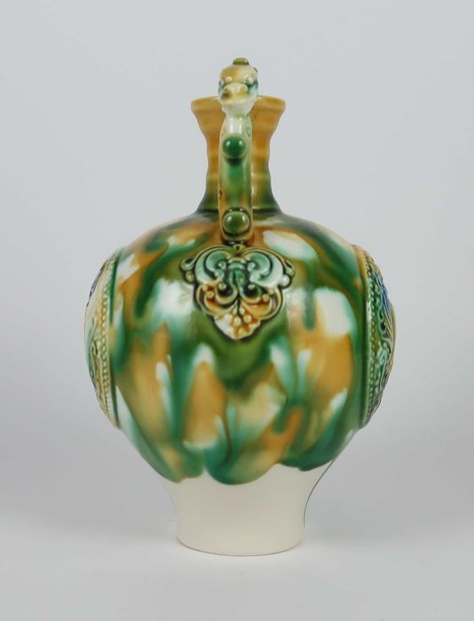 Conjunto cavalo + tri-color dragon vase + suporte tamarindo