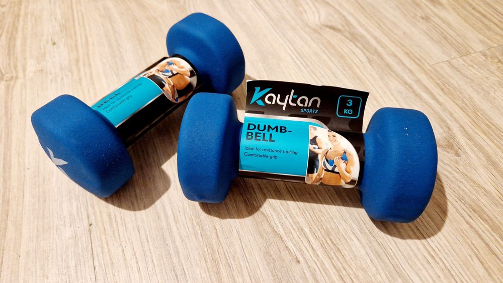 Hantle Powlekane Gumowane stałe Kaytan 2x 3 kg Ciężarki