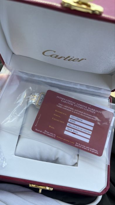 Relogio Cartier tank silver edition