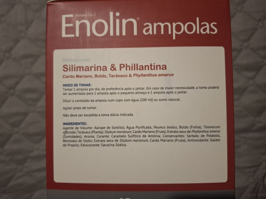 Enolin ampolas - protector e reparador hepático - NOVO