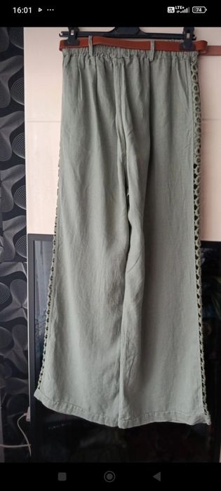 Spodnie damskie włoskie nowe pas do 100 cm