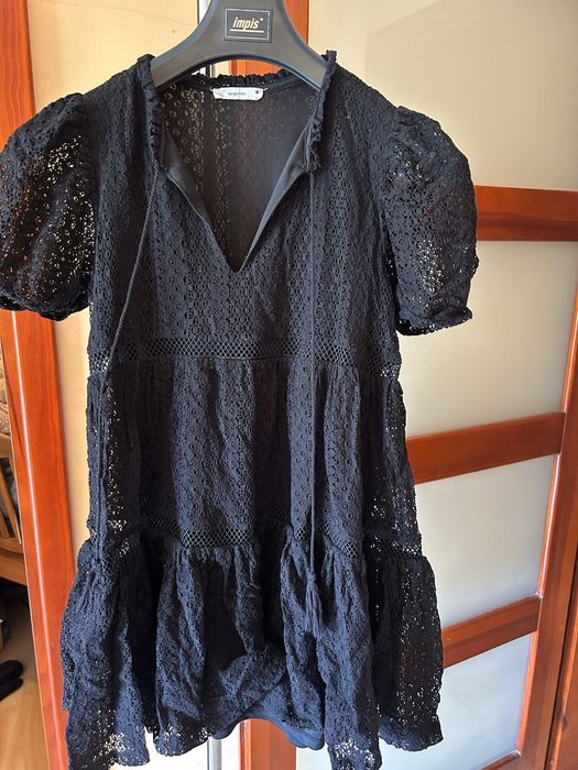 Sukienka reserved boho S mala czarna
