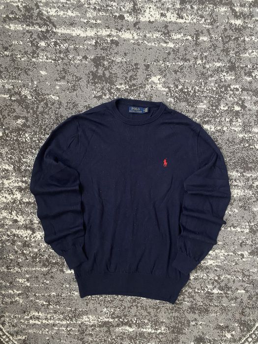 Свитер Polo Ralph Lauren легкий М розмір темно синього кольору