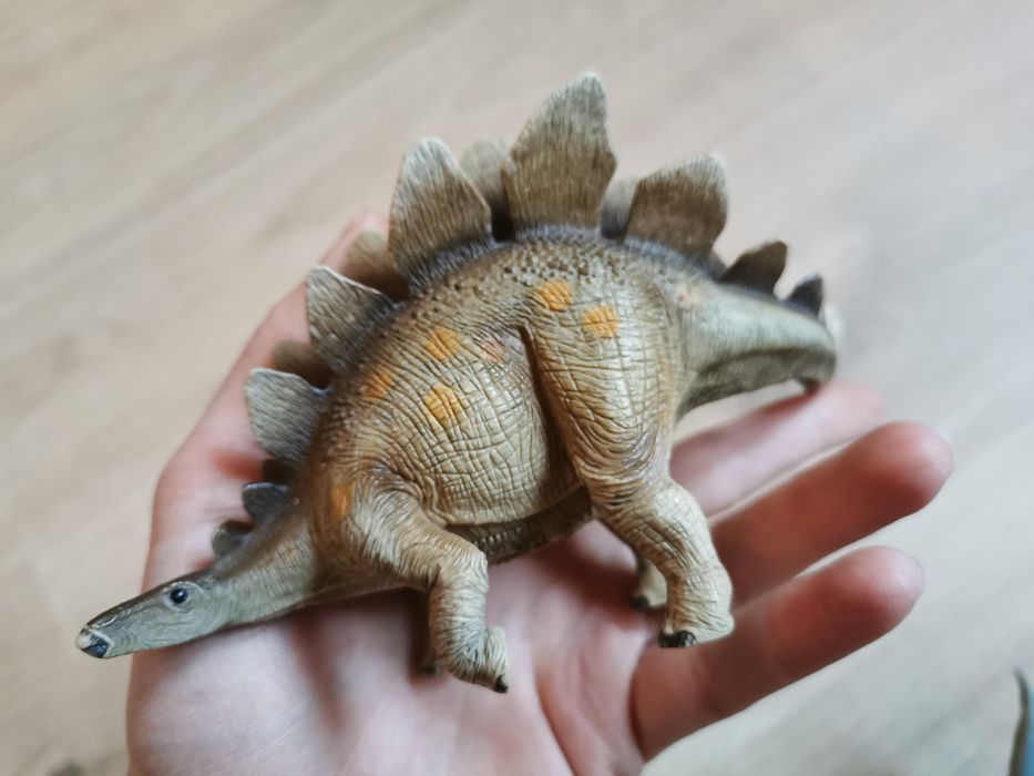 Dinozaur Stegozaur schleich ręcznie malowany figurka
