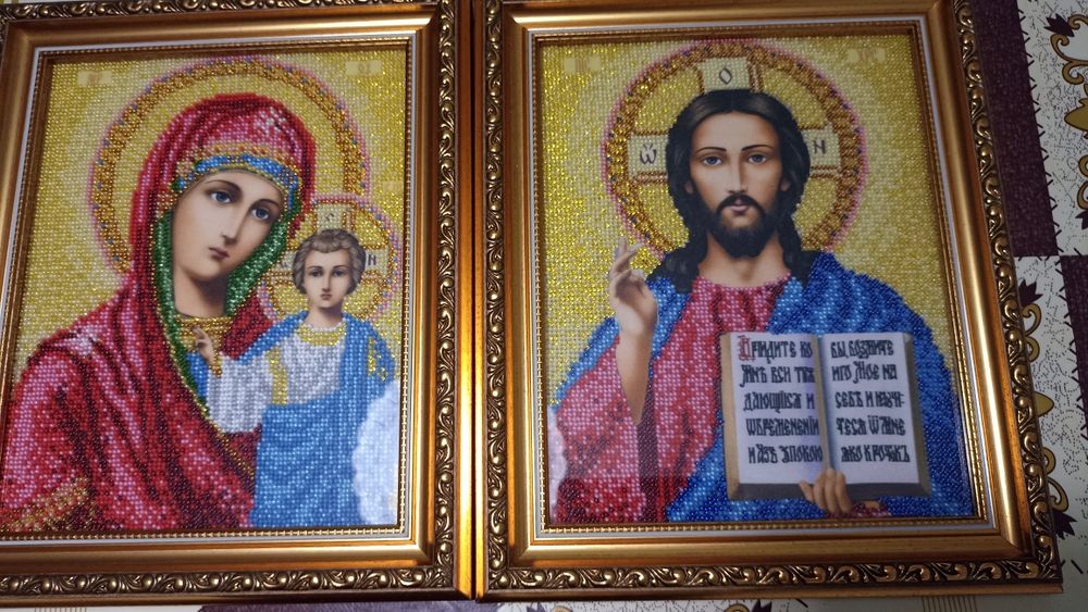 Вишивка бісером икони