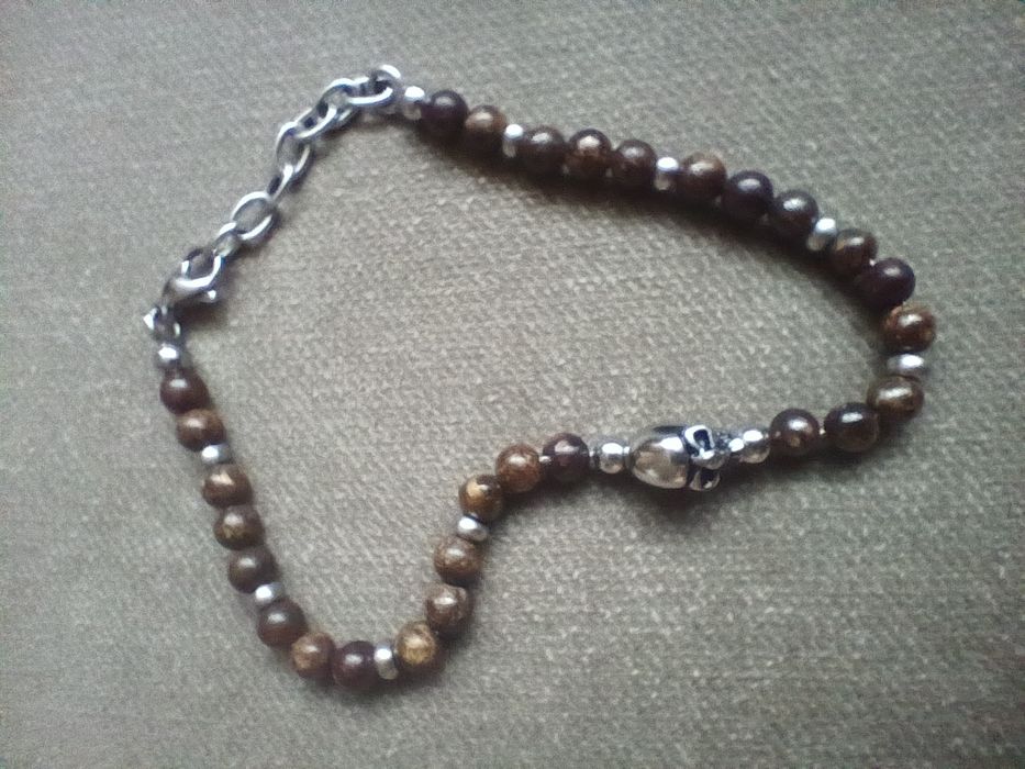 Bransoletka męska z czaszką