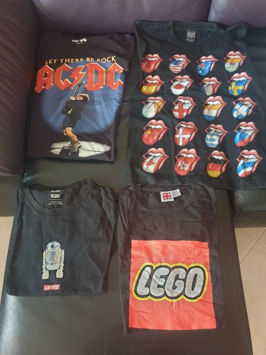 T-shirt vans marvel lego star wars leves Pepe AC/DC Rolling Stones
