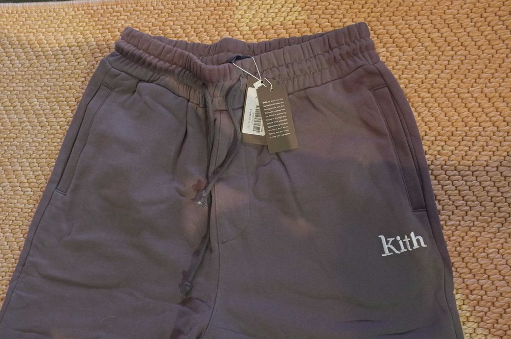 Штаны спортивные Kith (размер L) утепленные хлопковые флисовые осень