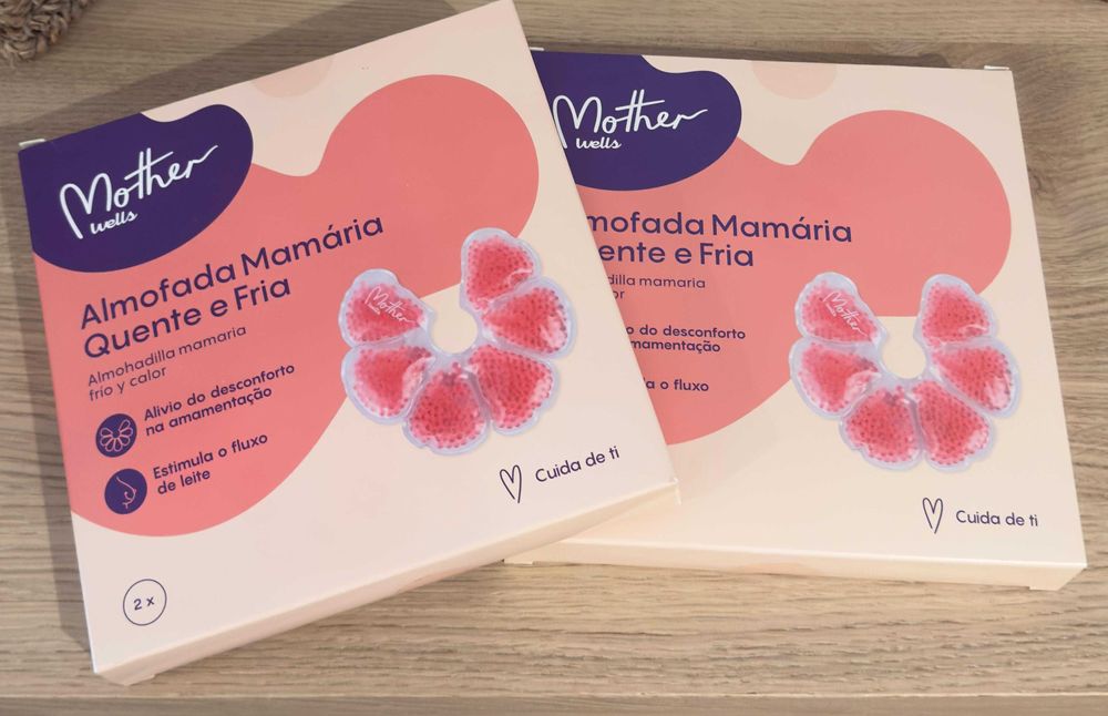Almofadas mamárias quente e frias mother wells
