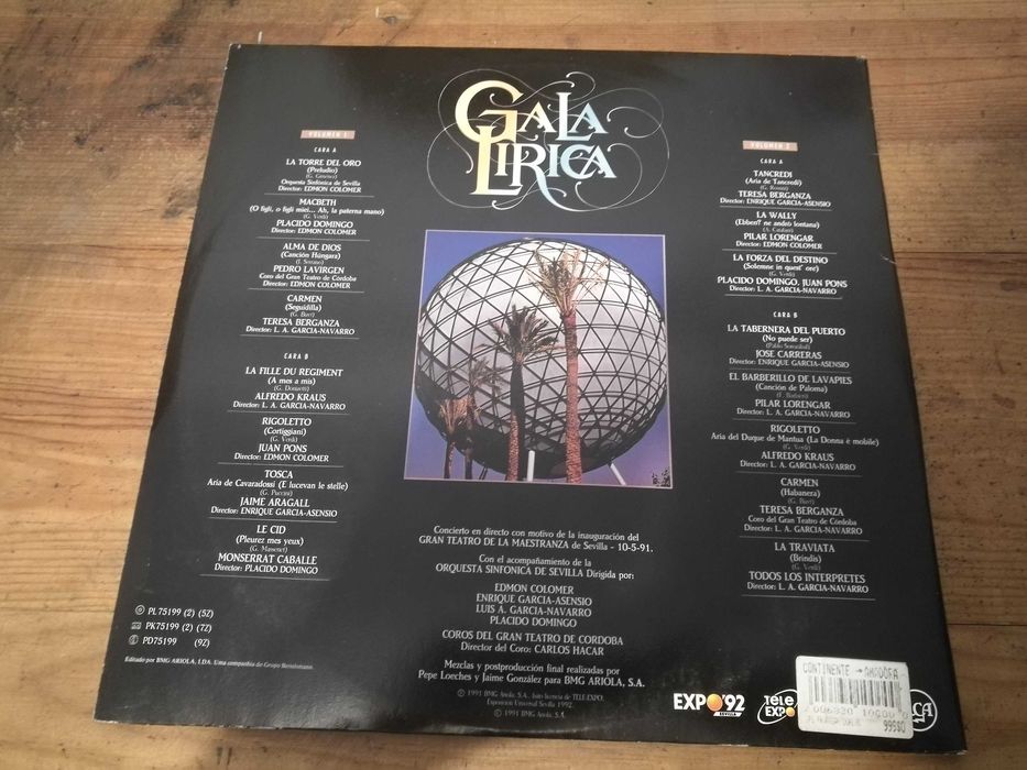 VARIOS (Classica) - Gala Lirica 2xLP