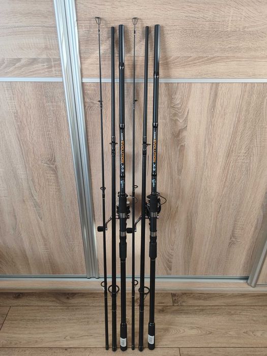 Dwie NOWE Wędki Karpiowe w zestawie z kołowrotkami.