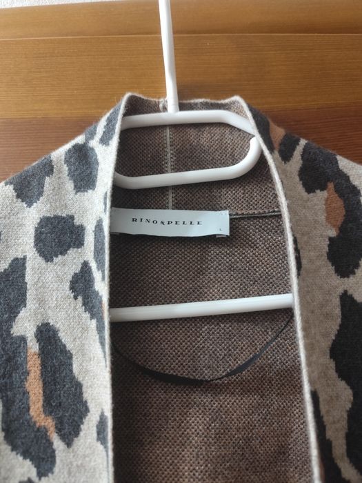 Kardigan RINO&PELLE w panterkę elegancki marki