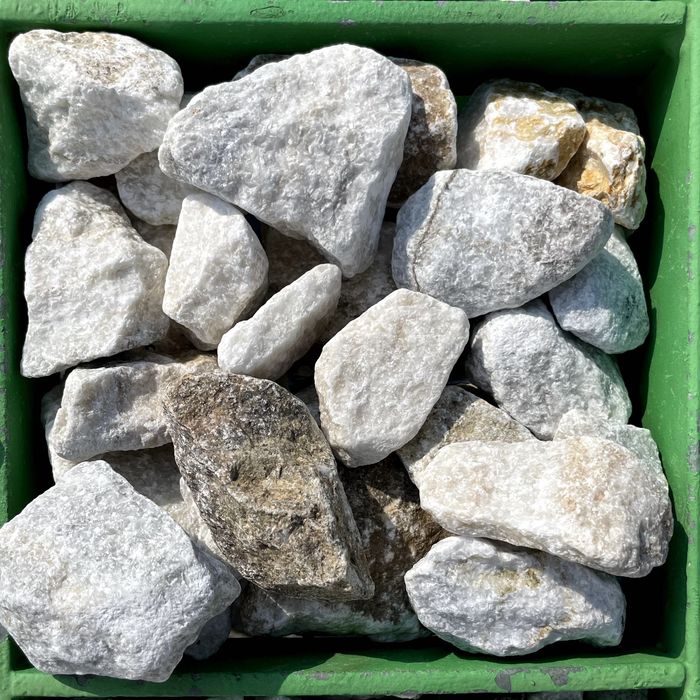 Grys Kalcyt Biały 16-32mm 32-63mm Kamień ogrodowy ozdobny kamienie