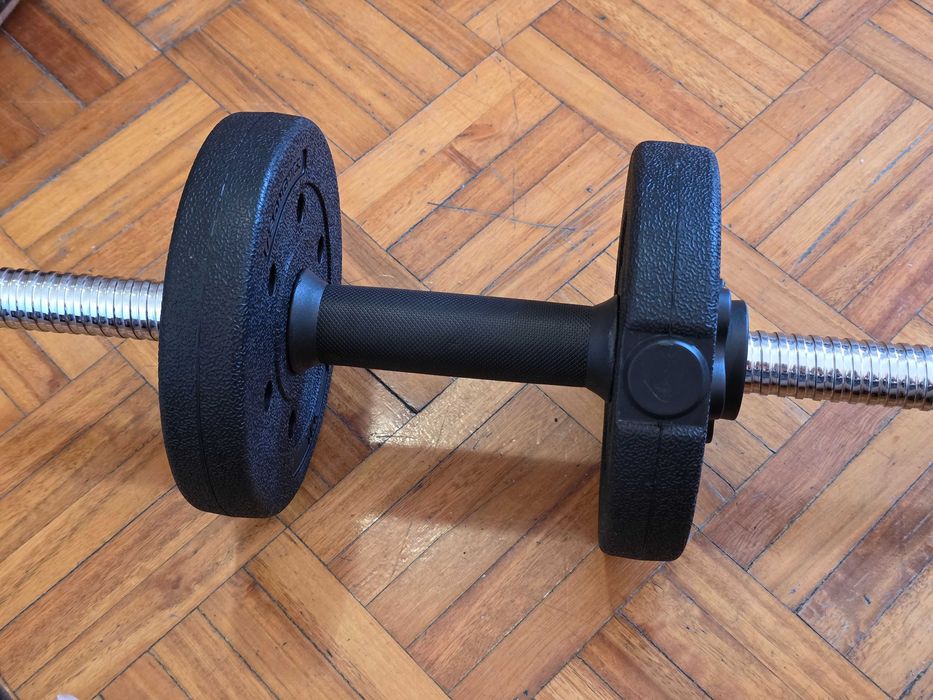 Passadeira + Kit Halteres/Barra 30kg — Como Novos