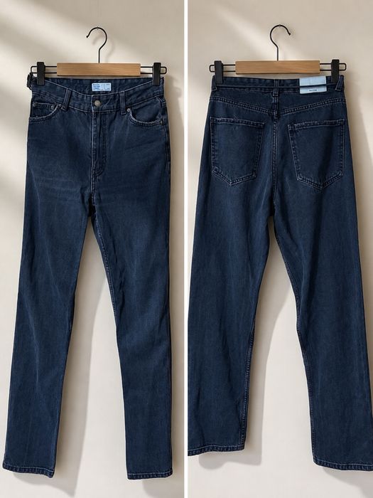 Spodnie Bershka High Waist Straight