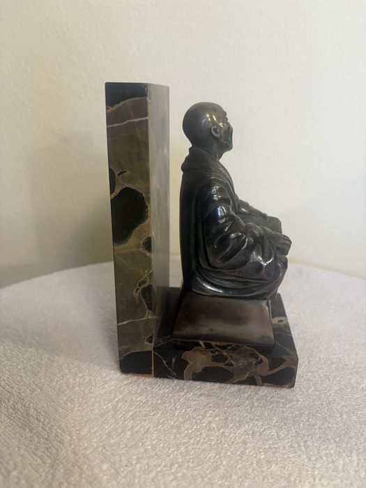 Art Deco Podpórka do Książek R. Feron - Zadumany Mnich