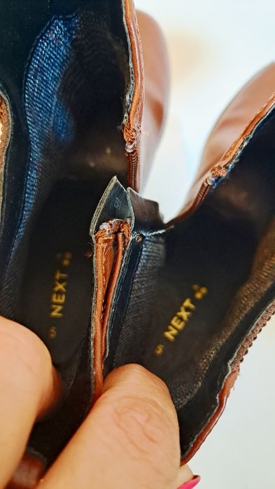 Botki  sztyblety  brązowe