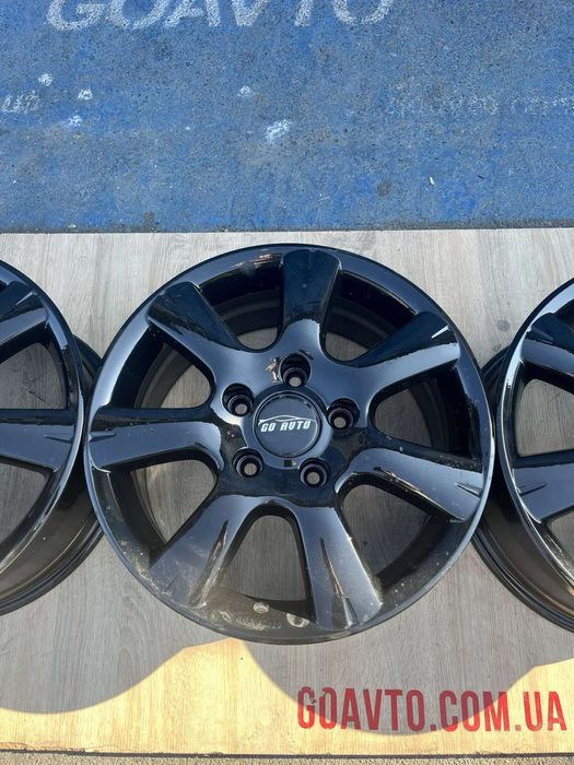 Goauto диски 5/127 5/130 r17 et55 7,5j dia71,6 як нові чорний глянець