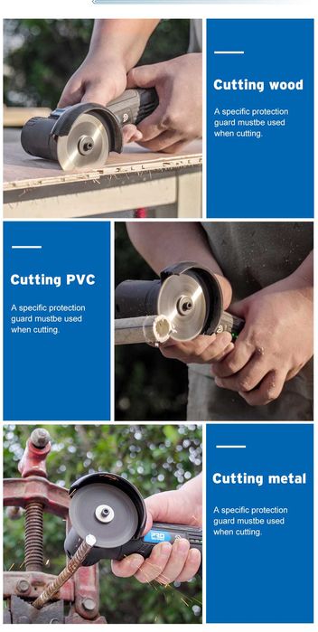 857 - Mini rebarbadora 12v 18500rpm bateria 2000mah discos 10mm