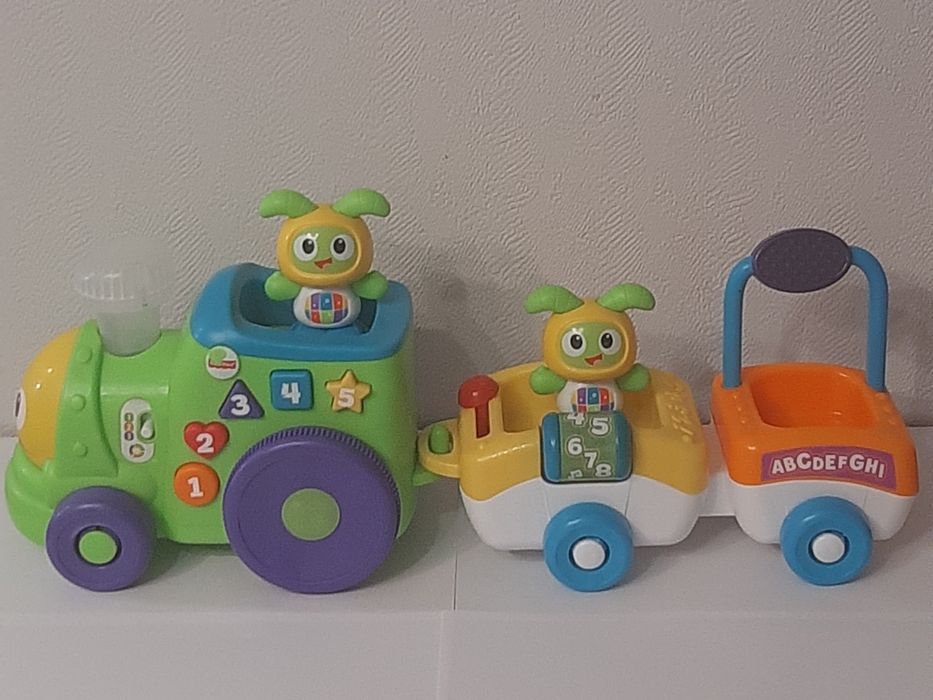 Интерактивный поезд "Бибо и его друзья", бренд Fisher price