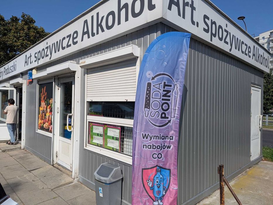 SODA POINT W-wa (Gocław), Bora Komorowskiego 3C Wymiana nabojów CO2 ...