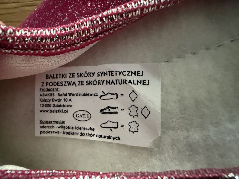 Baletki rozmiar 34