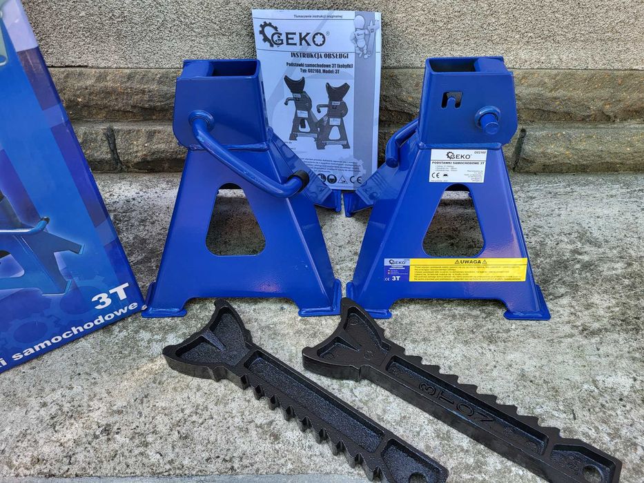 Подставки под машину 2 шт опоры козлы 3т GEKO G02160-G02158 2т.