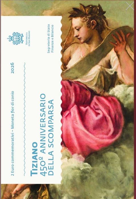 Moeda 2€ San Marino 2026 – Tiziano