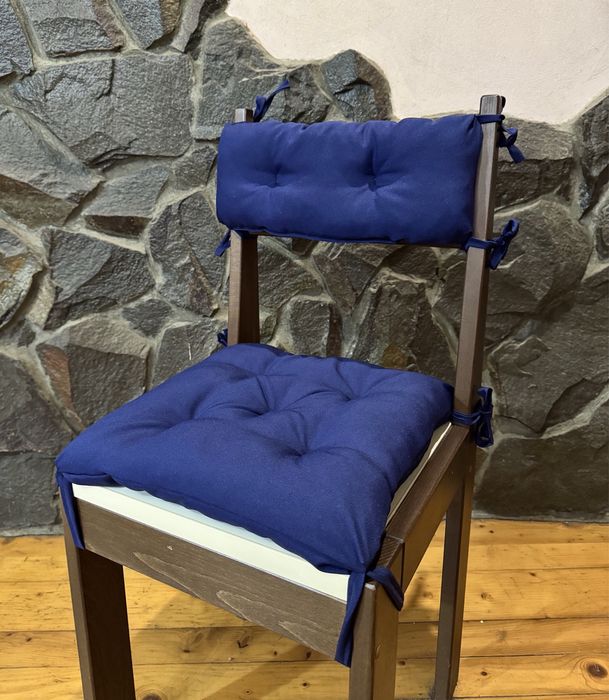 Подушка на стул, табурет, подушки на крісла зі завʼязками у вітальню