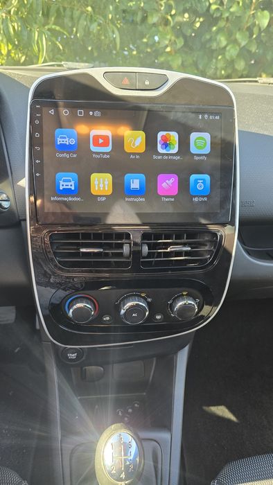 Rádio Android 14 com GPS Renault Clio 4 (Novo)