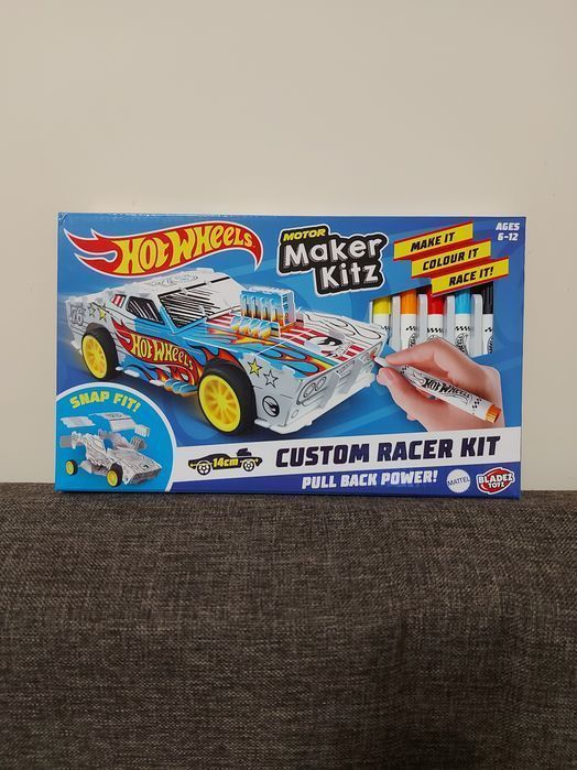 Auto dla dziecka Hot Wheels samochód do złożenia i malowania pisakami