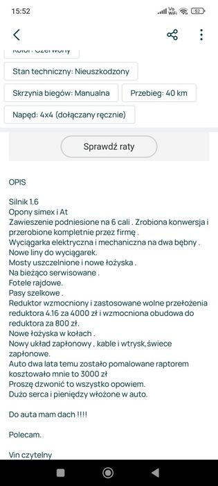 Sprzedam tanio, dzwonić